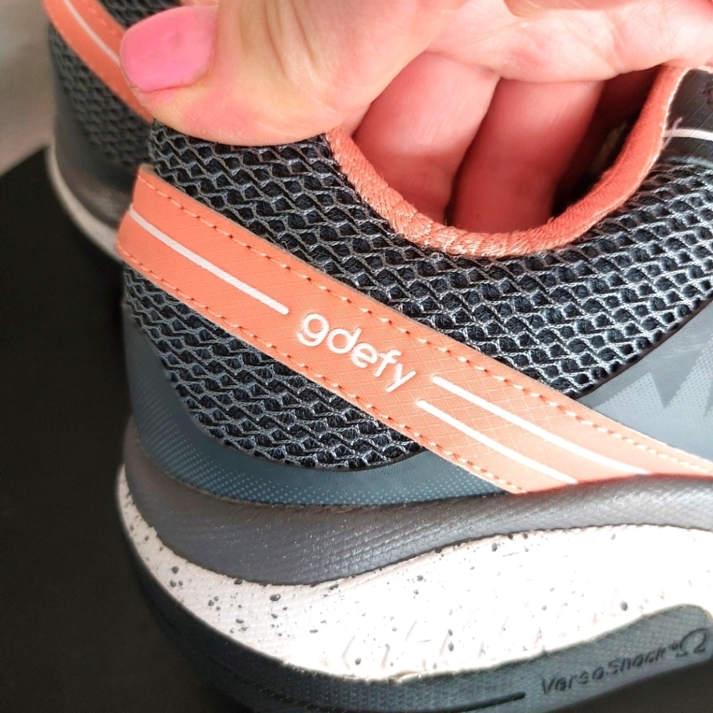 Gravity Defyer Gdefy Mighty Walk Athletic Walking Gravity Grey Peach sz.6.5 us - Picture 4 of 12